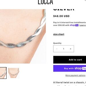 NEW! Lucca Couture braided necklace